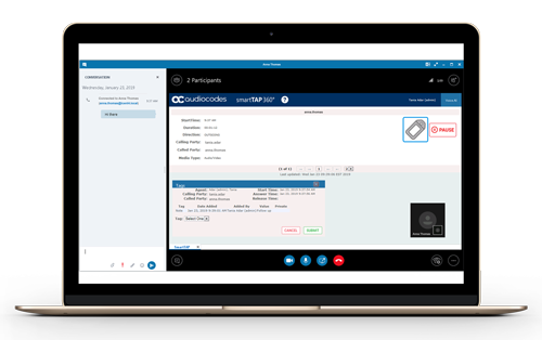 SmartTAP 360° Call Recording Solution Skyper for Bussiness Client