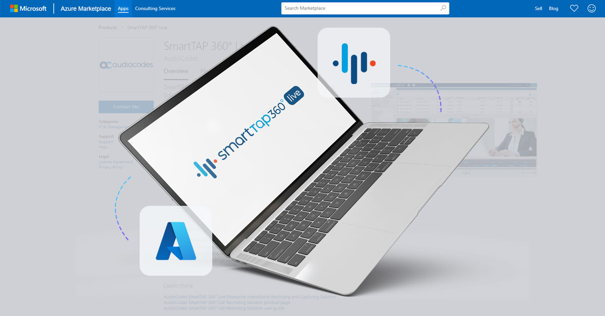 AudioCodes SmartTAP 360° Live Now Transactable on Microsoft Azure